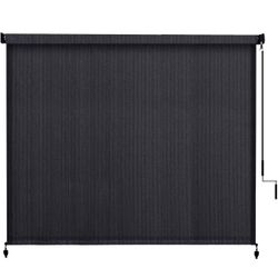 VICLLAX Outdoor Roller Shade (10' W×8' L), Patio Cordless Roller Blinds, Exterior Roll Up Shade with