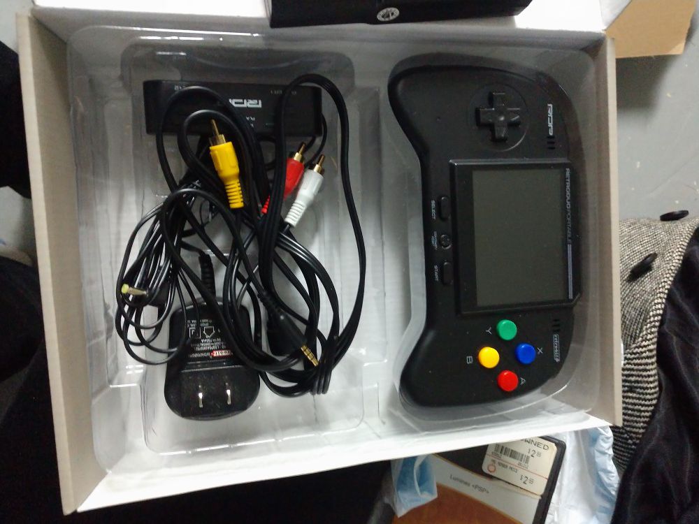 Hand held game system with 5 games