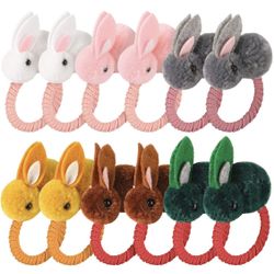 12  Pack Bunny Hair Ties