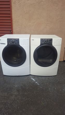 Kenmore gas washer and dryer set 2 months warranty delivery and installation