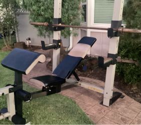 Weight Bench and Weights