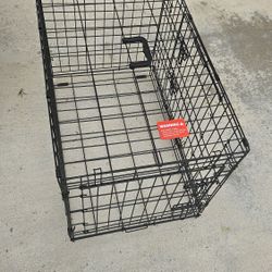 LARGE BLACK DOG CAGE