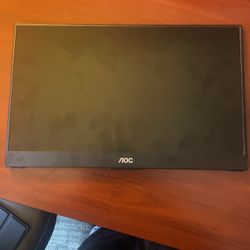 AOC - 16T15 15.6" IPS Portable Monitor, FHD, 1920x1080, 60Hz, 5Ms, USB-C,Carry Case / Stand - Black