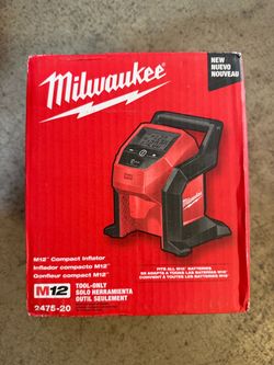 Milwaukee M12 12-Volt Lithium-Ion Cordless Electric Portable Inflator (Tool-Only)