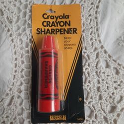 Crayola Crayon Sharpener, Red, Binney And Smith 1983