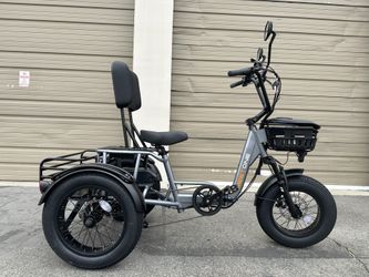 MEETONE Breeze Pro Folding Electric Trike 750 Watts Tricycle 