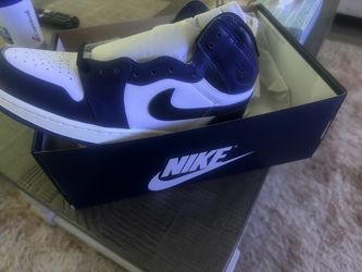 Nike Air Jordan 1 High White Navy Sneakers