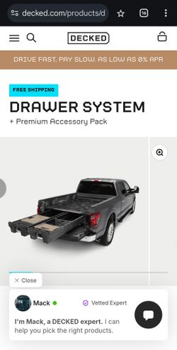 Decked Truck Bed Drawer System