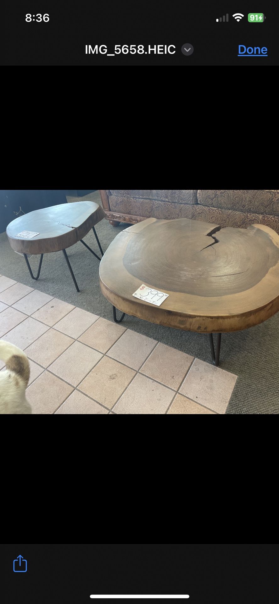 1 Coffee Table And 2 Side Tables (set)