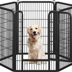 Panel Metal Dog Playpen Fence for Outdoor Indoor - 40"