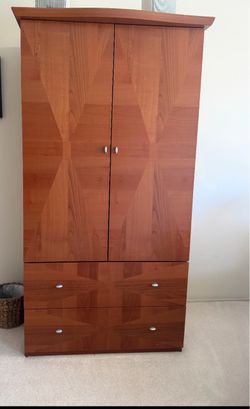 wood tv armoire