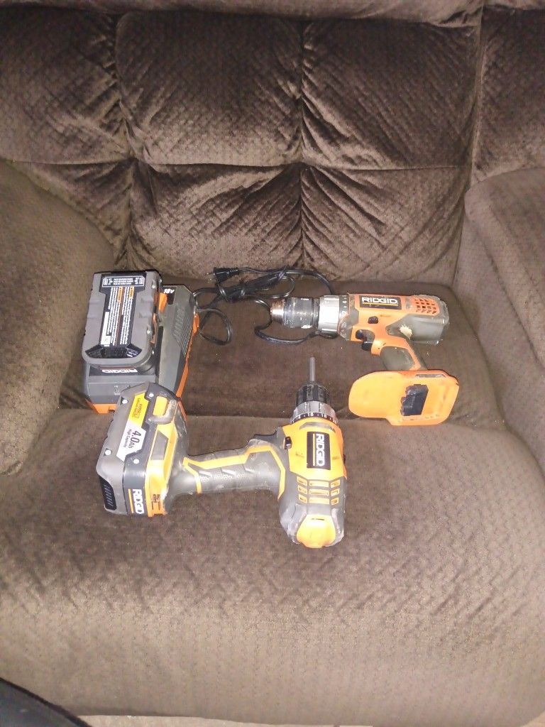 Rigid Heavy Duty Tools 18 Volt Cordless Drills