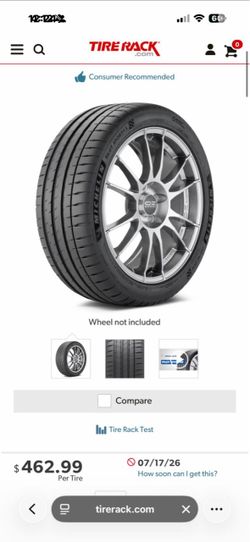 Michelin pilot sport 4s 285/30/20