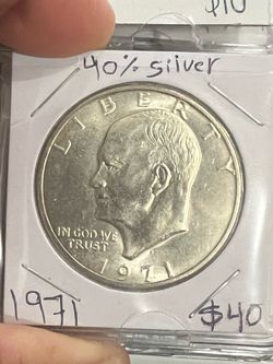 1971 (S ) Eisenhower dollar 40% silver