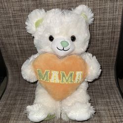 12.5in Bear Plush with Mama Heart (new with tags) 
