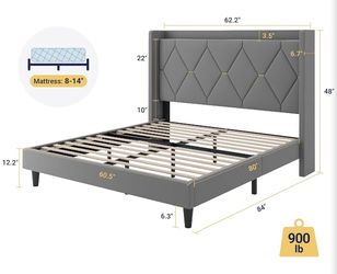 Velvet Queen bed frame