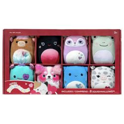 Squishmallows Official Kellytoy Valentine's Day Love 5 inch Soft Plush 8-pack