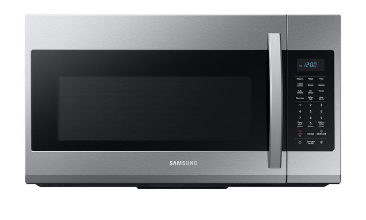 Brand new - unopened -Samsung 1.9-cu ft 1000-Watt Over-the-Range Microwave with Sensor Cooking (Fingerprint Resistant Stainless Steel)- With warranty