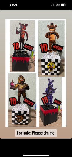 Five Nights At Freddy Centerpieces