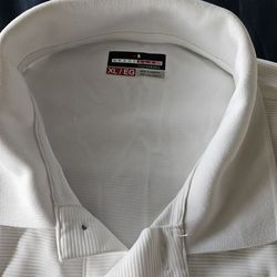 3 white Polo/Golf shirts XL