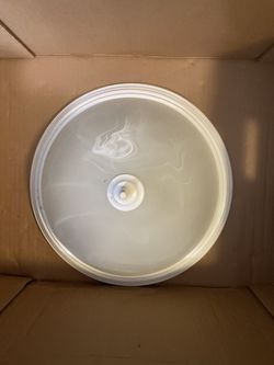 14" Diameter Ceiling Light, glass globe, Working Condition