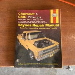 Hayes Repair Manual Chevy Pickups 67 - 87