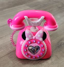 Disney Minnie Mouse Toy Phone Talking & Lights up