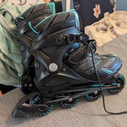 Adult Rollerblades & Helmet