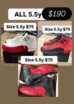 Jordan Retro 12s Size 5.5y