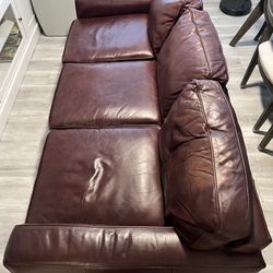  Leather Queen Sleeper Sofa 