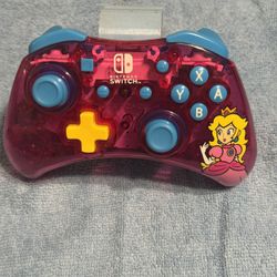 Princess Peach Nintendo Switch Controller (wired) - PDP Rock Candy