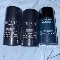 Eternity CK & Davidoff Cool Water Deodorant Stick