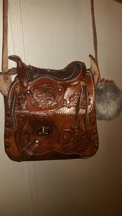 Handmade leather crossbody