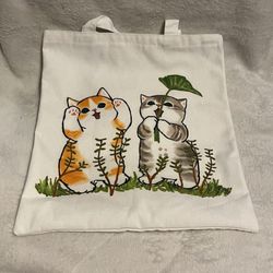 Cat Print Tote Bag