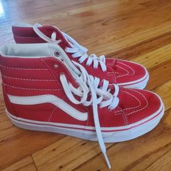 Vans Men's 6 Women's 7.5 Hightop Red