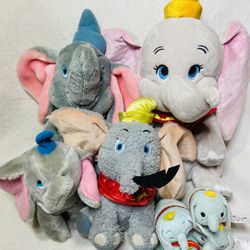 Disney Dumbo the Elephant Plush Toy Lot Disney Store Dumbo Vintage Dumbo