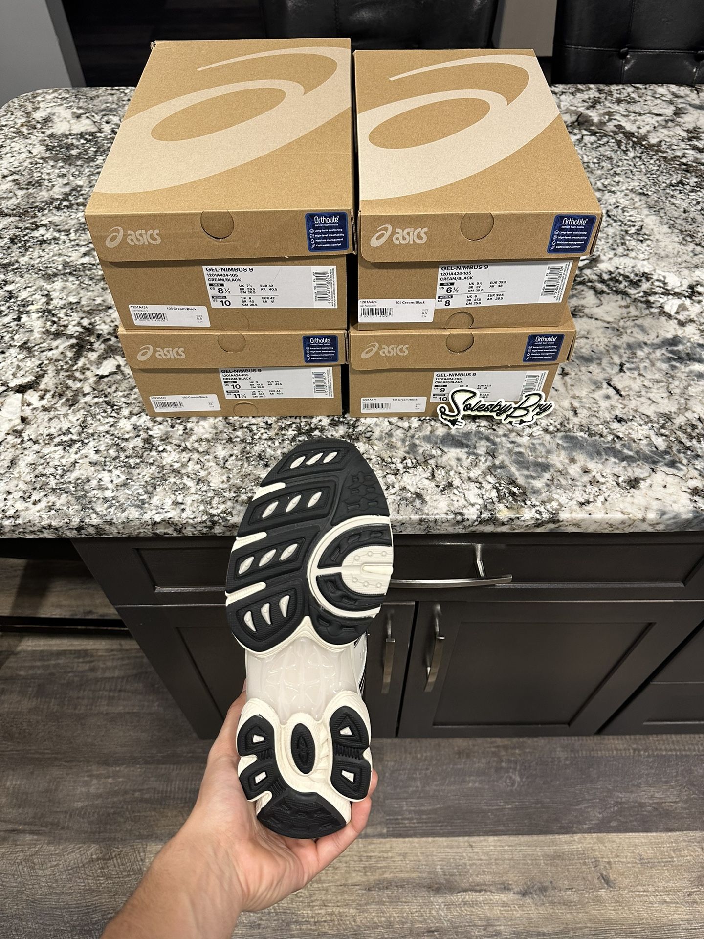 Asics Gel-Nimbus 9 “Cream/Black” for Sale in Wayne, NJ - OfferUp