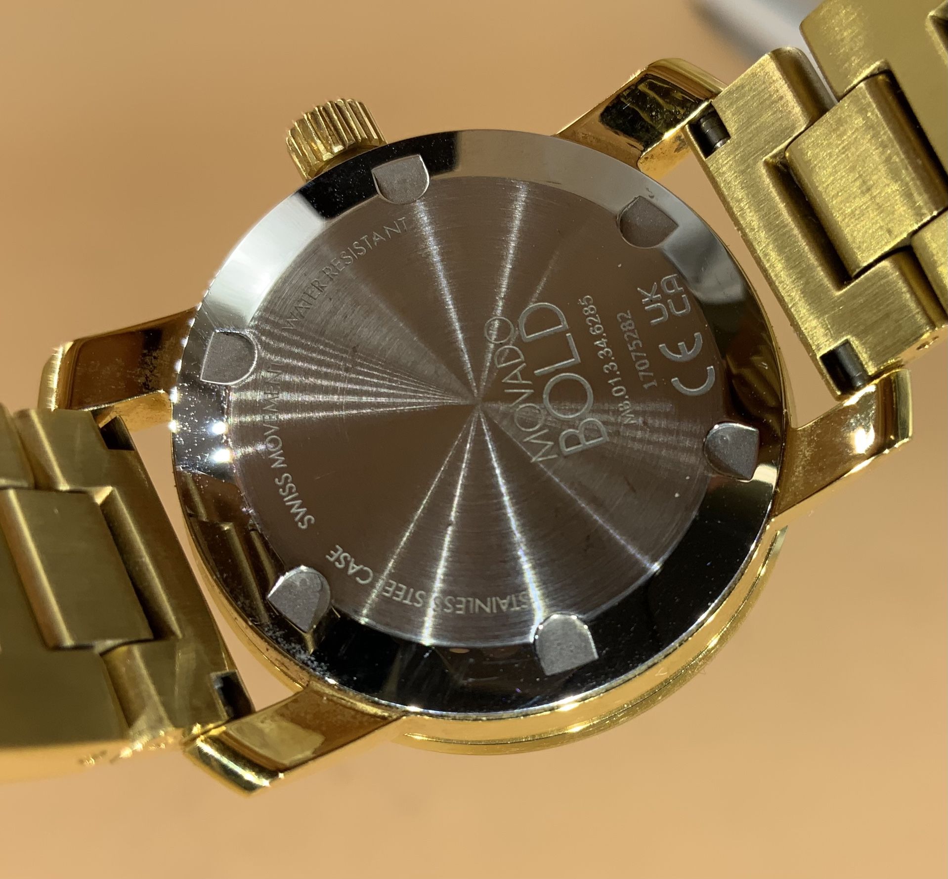 MOVADO Women’s Bold Steel Ceramic Rose Gold 36mm Classic Designer Watch  3600639