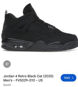 NEW 2025 AIR JORDAN 4 RETRO “Black Cat” sz.12men