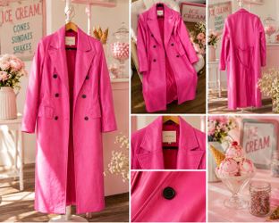Avec Les Filles Vegan Leather Trench
