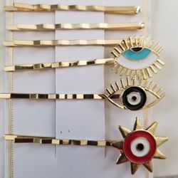 Hair Assesories piece Evil Eye Hair Clips