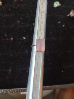 Size 61/2 To 7 Large Amethyst Gemstone Goldtone Band