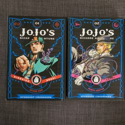 Jojo's Bizarre Adventure Part 3 Stardust Crusaders Manga Vol 1 And 2