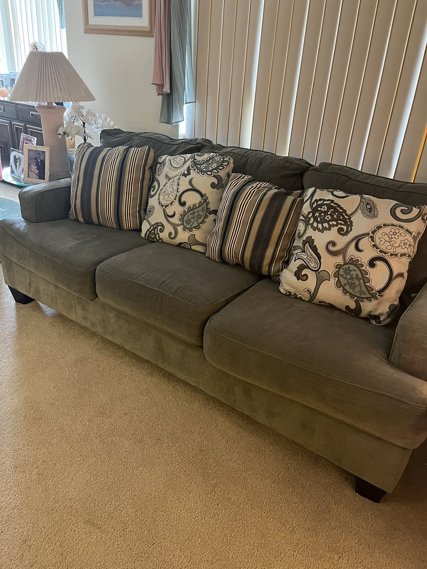 2 Ashley Furniture Sofa Couch 