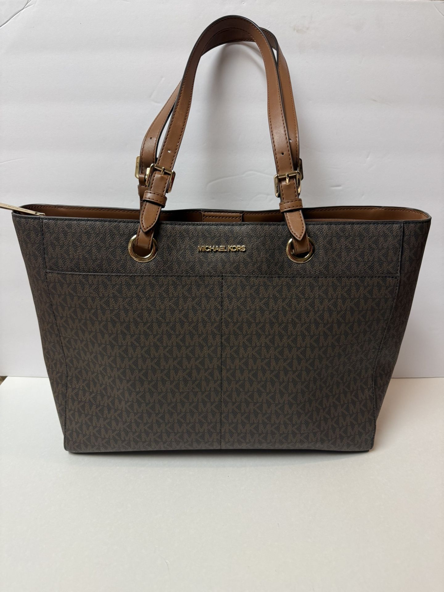 Michael Kors Large Commuter Tote Brown MK Laptop Bag