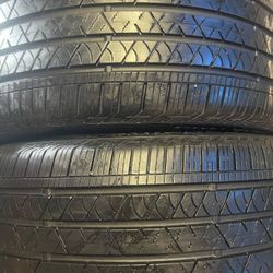 2 used tires 275-45-20 contiental crosscontact LX sport with 90% of life With The Foam Inside
