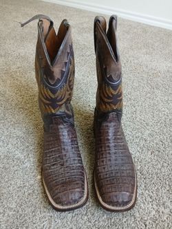 Lucchese Hornback Caiman Boots Size 11D M4549 $400 OBO