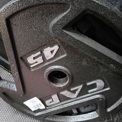 Cap 45lb Olympic Grip Plates Pair