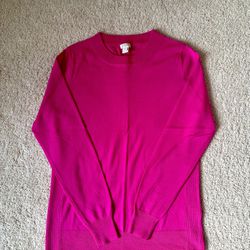 Jcrew Factory Hot Pink Sweater - medium