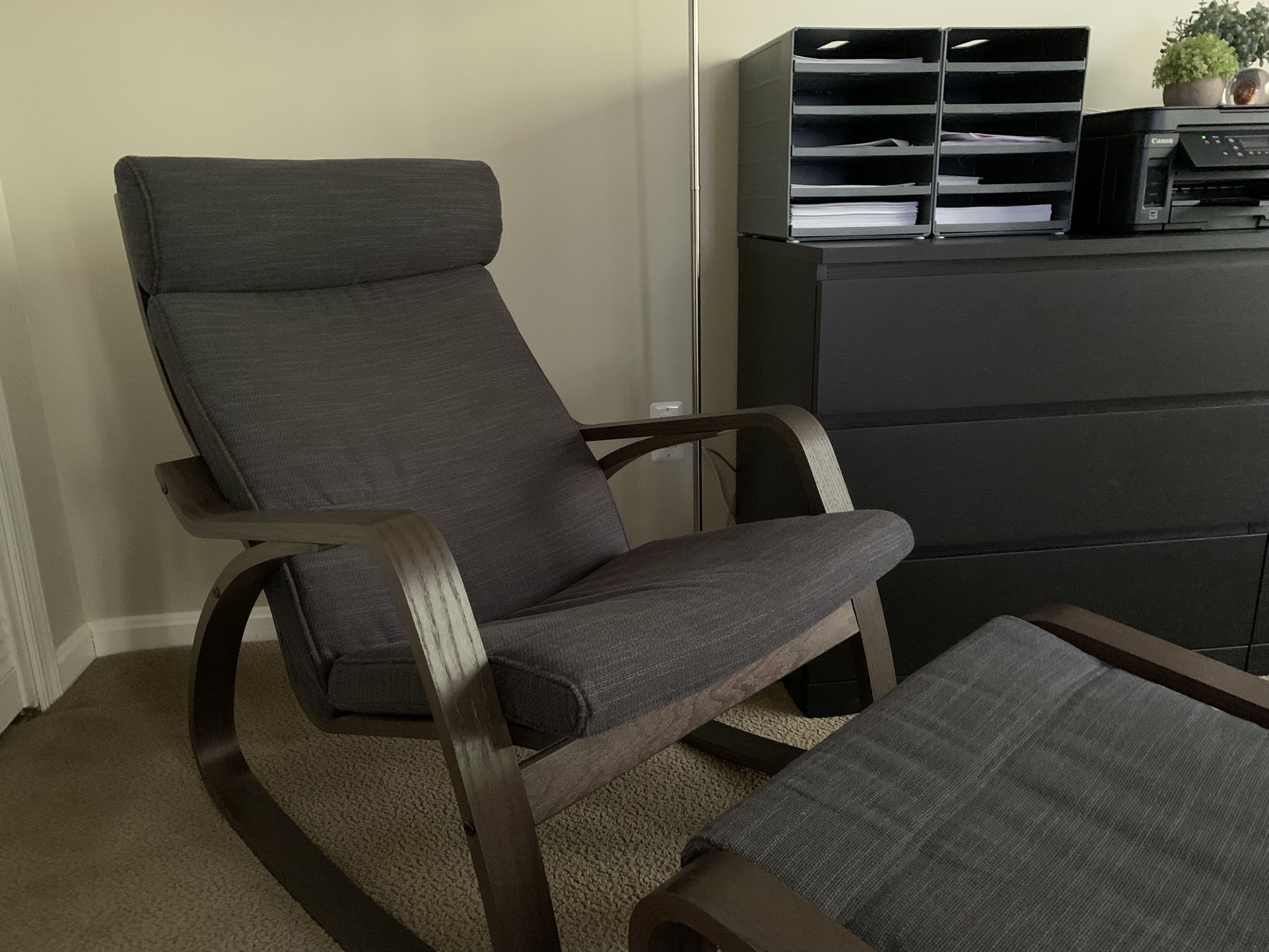 Pohang Rocker Armchair + Ottoman